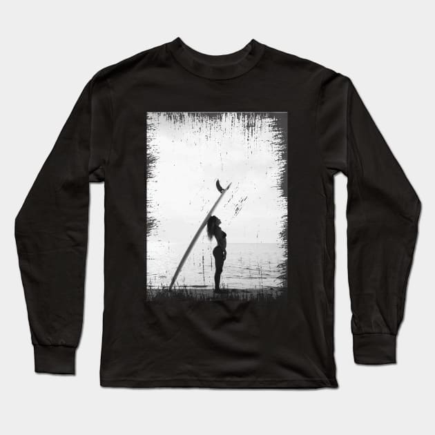 Surfer Girl Long Sleeve T-Shirt by potch94